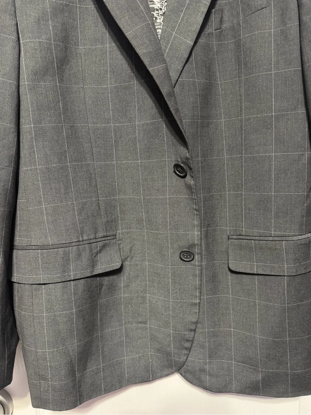 Nautica Gray Windowpane Sport Coat